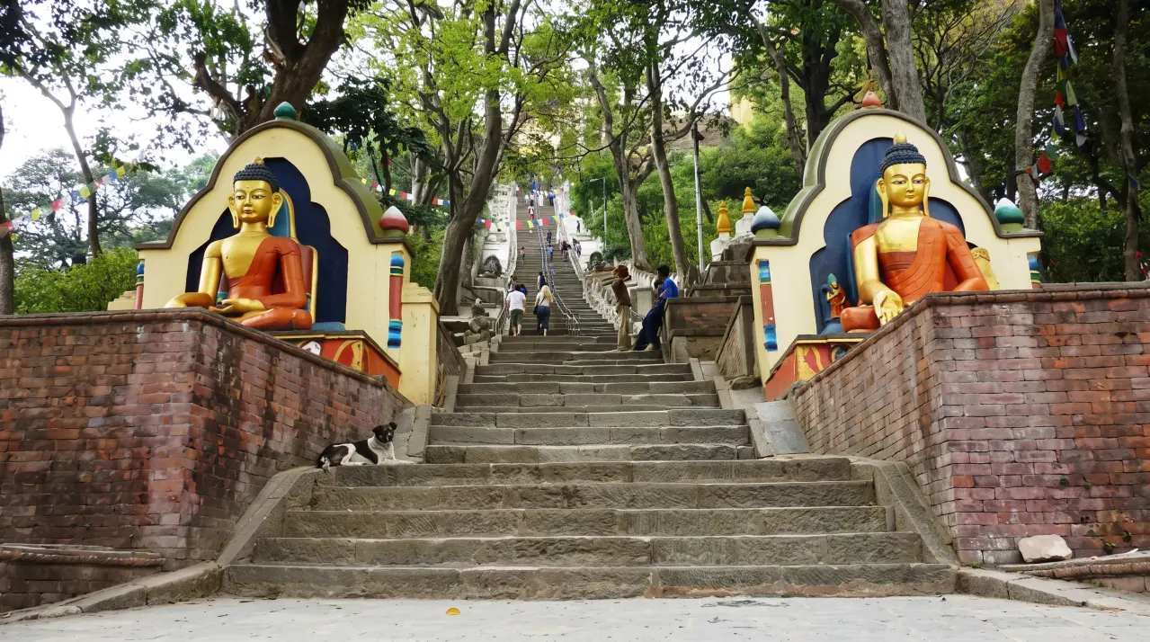 Der Affentempel Swayambunath, Kathmandu