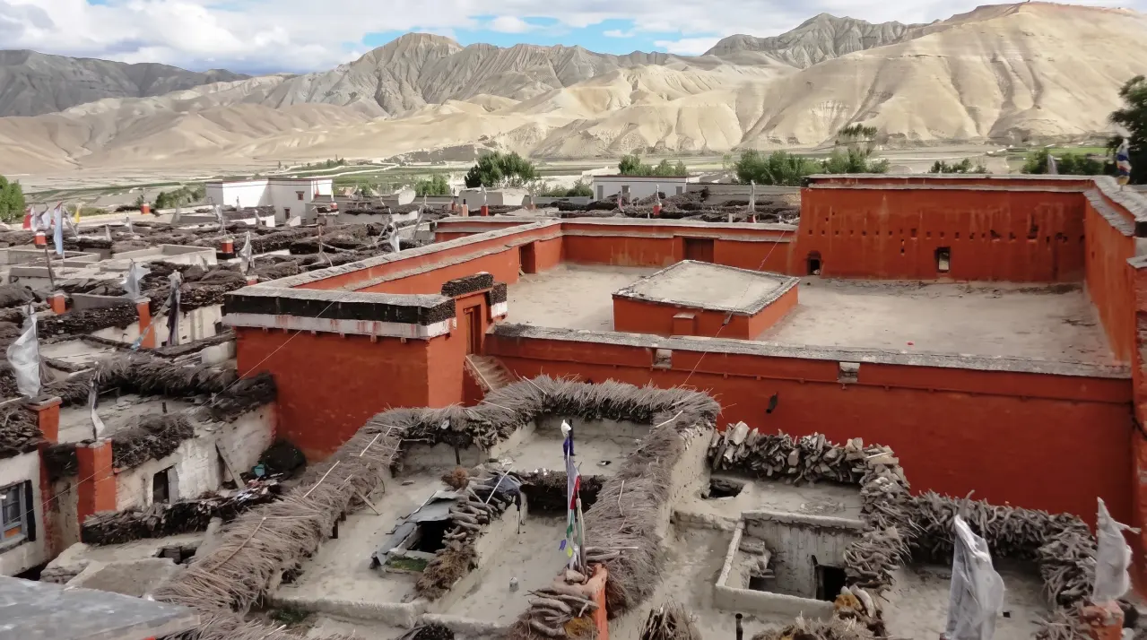 Lo-Manthang, Hauptstadt des ehemaligen Königreichs Lo (Mustang) in Nepal.