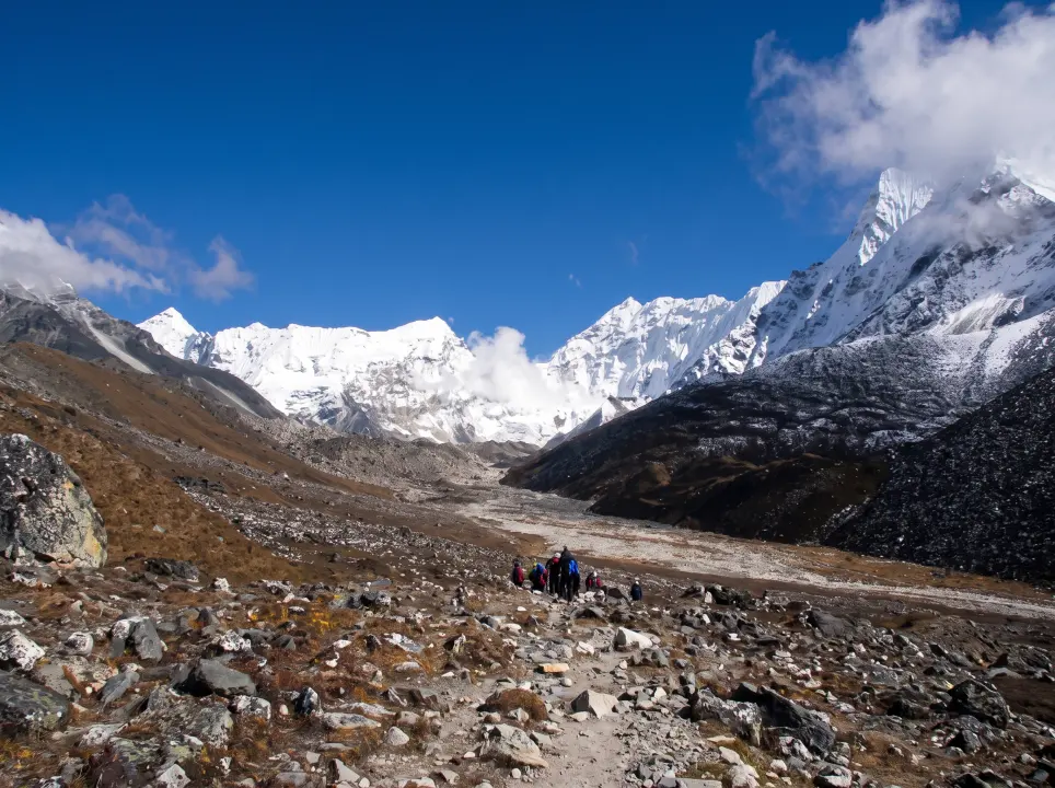 Richtung Lobuche, Everest-Trekking