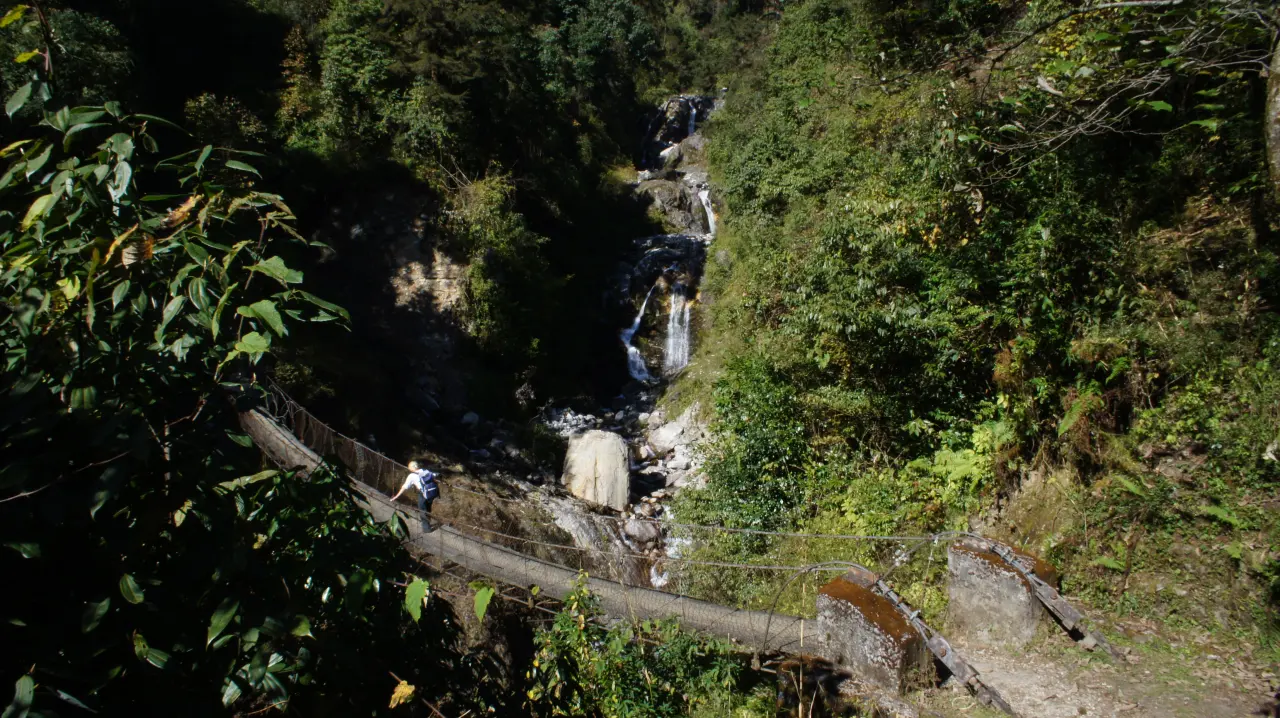 Hängebrücke bei Mangengoth
