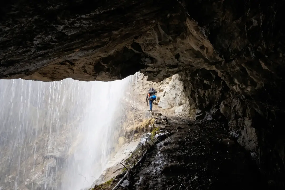 Wasserfall in Nar Phu, Annapurna