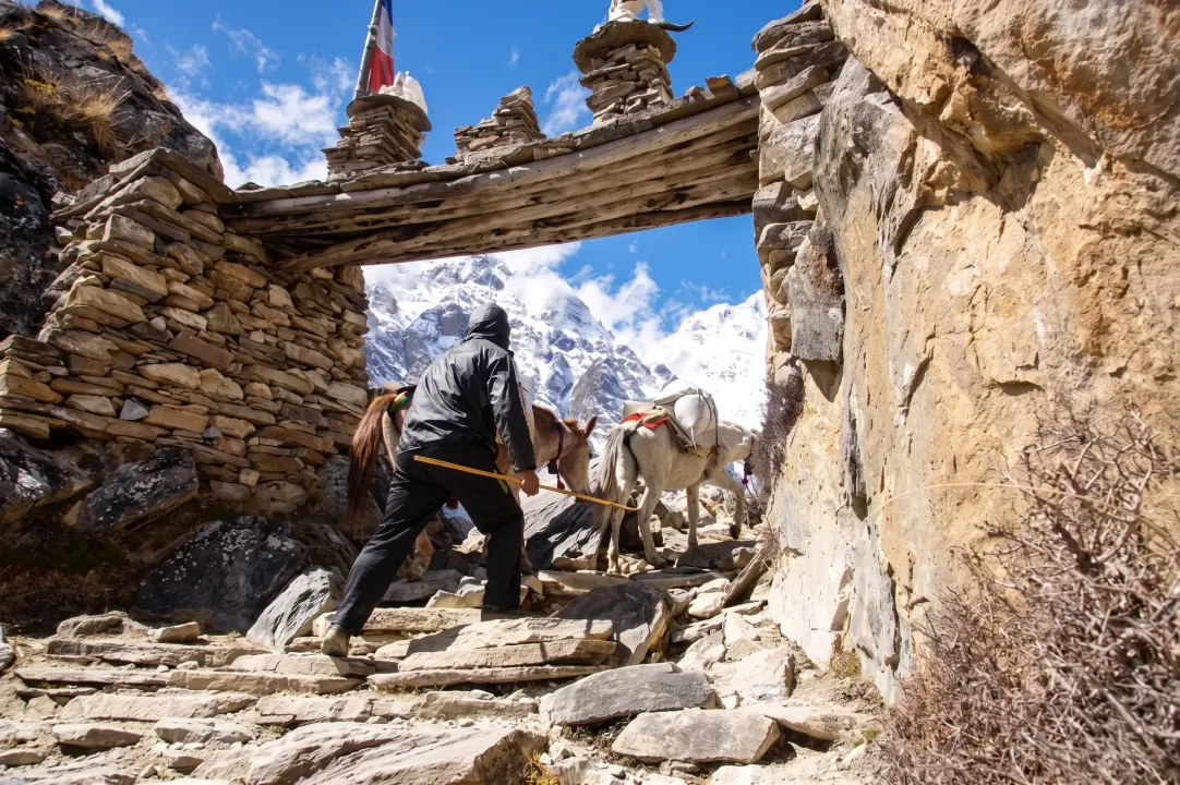 Chörten in Nar Phu, Annapurna