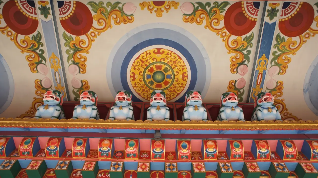 Tempel in Lumbini, Nepal