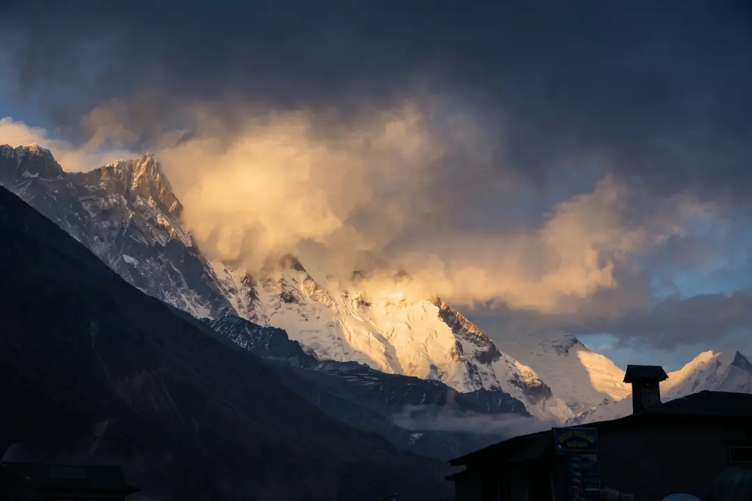 Fantastische Sicht auf die Everest-Range, Everest-Trekking