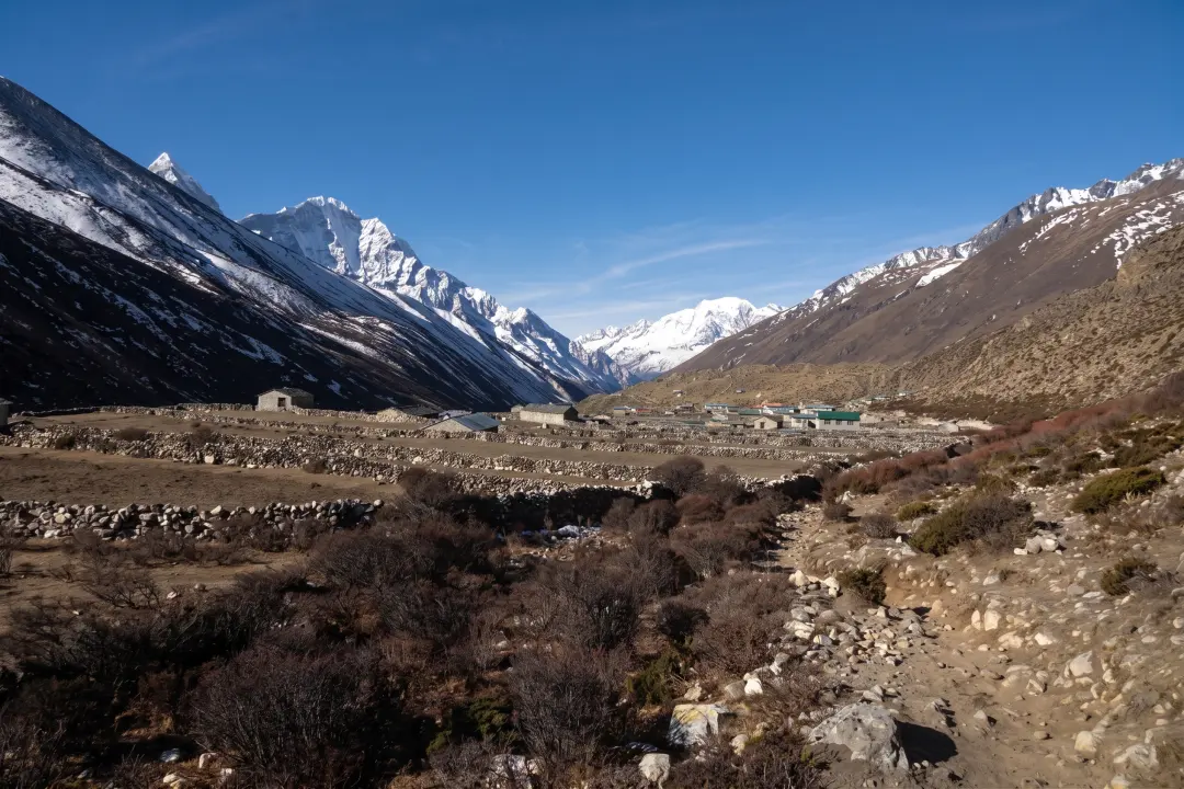 Blick auf Dingboche
