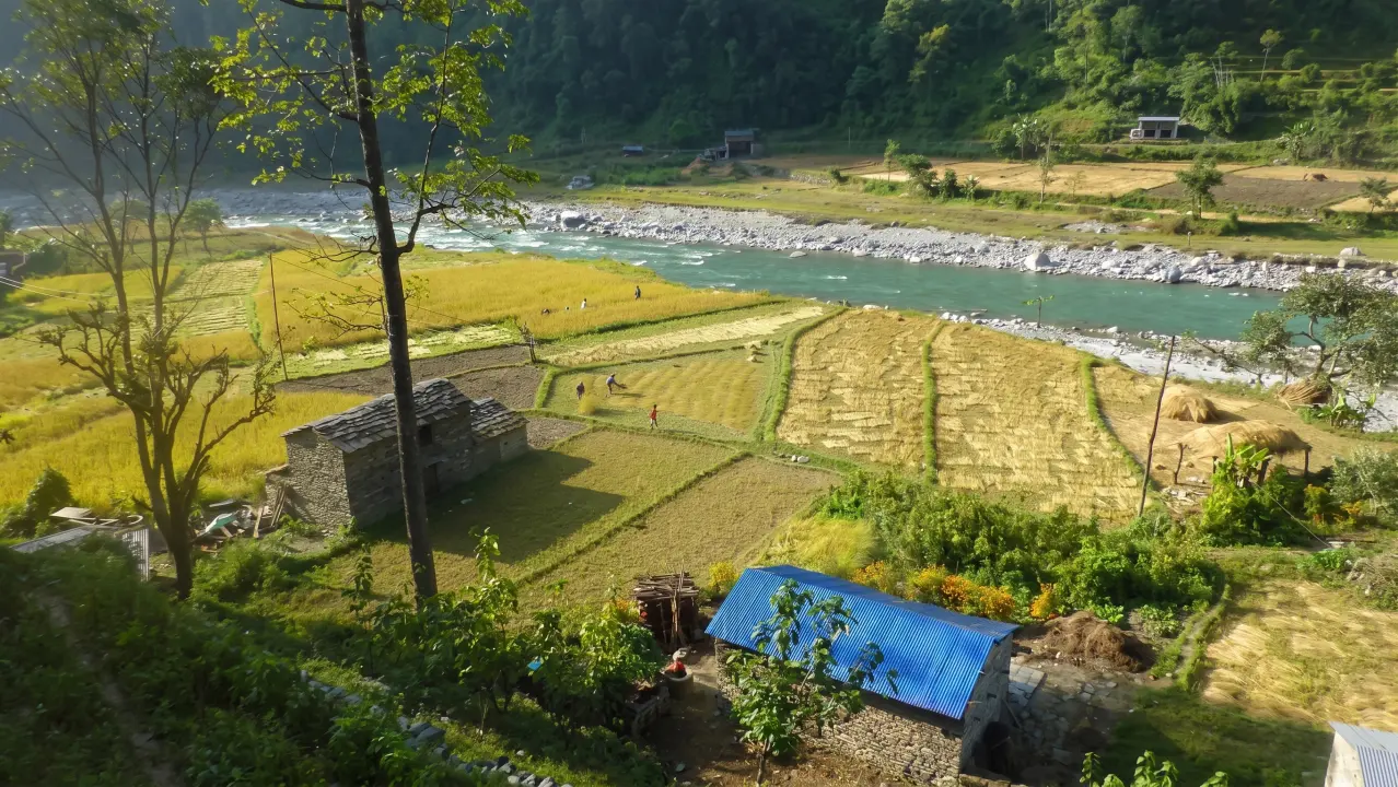 Bauernhof in Babyachour, Dhaulagiri-Trek