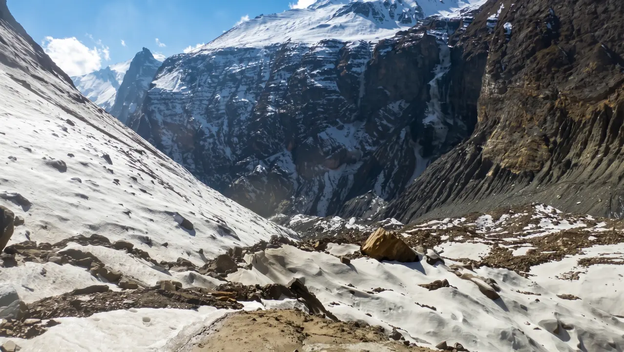 Weg in Yak Karka, Dhaulagiri-Trek, Nepal