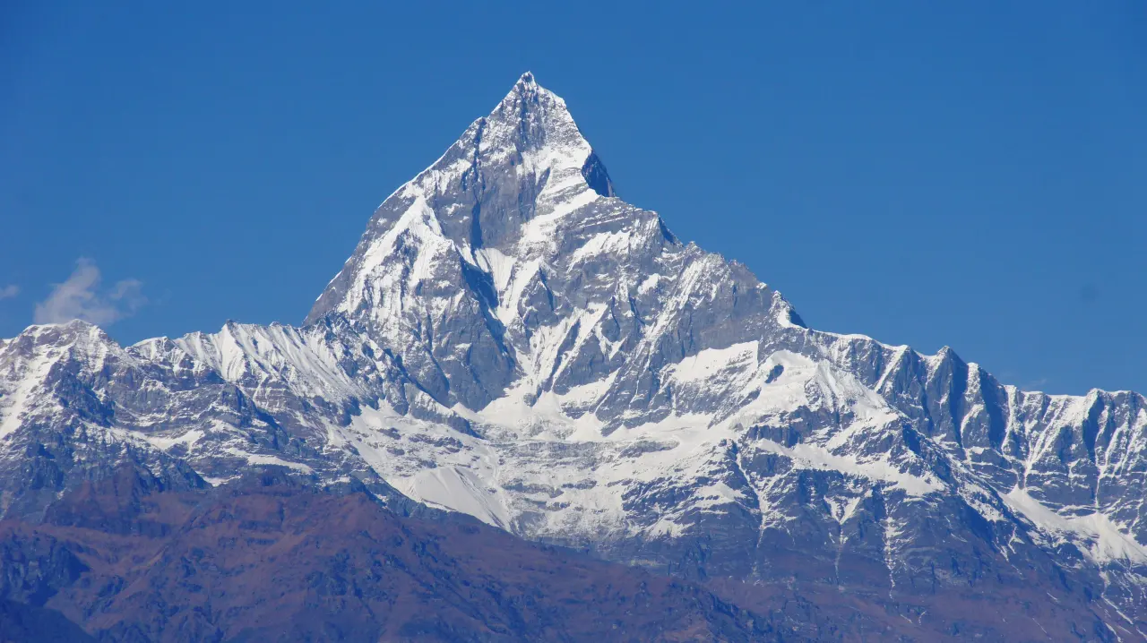 Blick auf den Fishtail, Annapurna Trekking