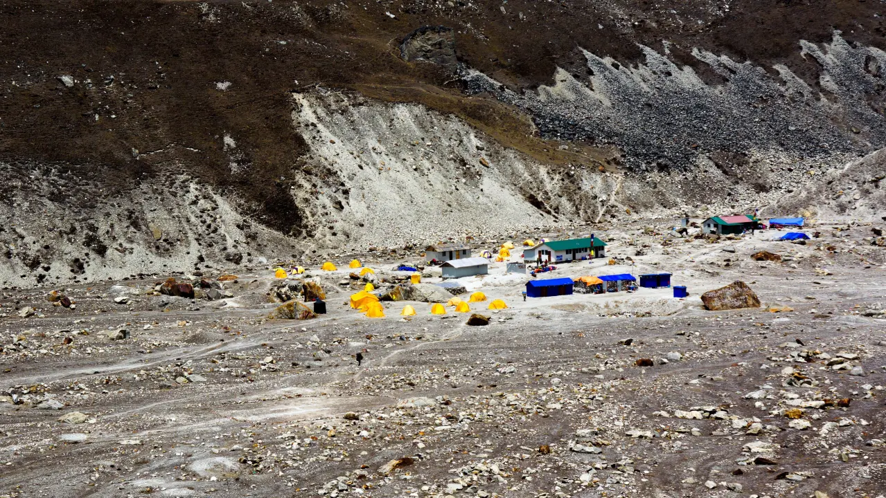 Campingplatz auf dem Weg, Makalu-Trekking