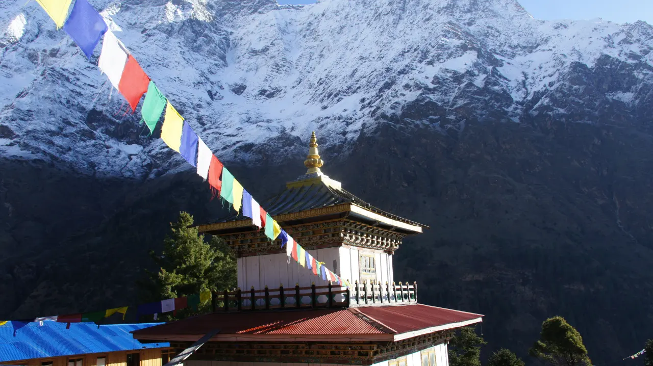 Im Kloster Ribum bei Loh, Manaslu Trekking