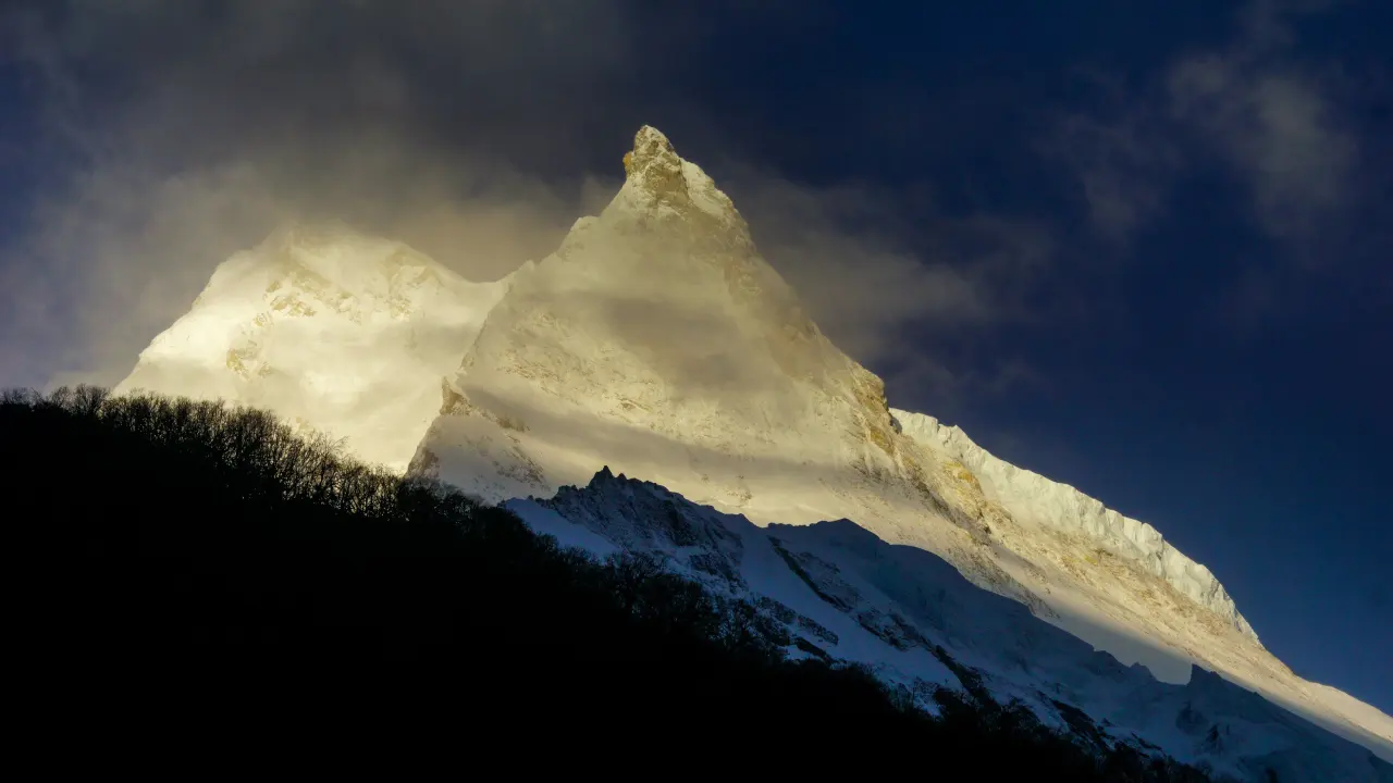 Morgen am Manaslu, Manaslu Trekking