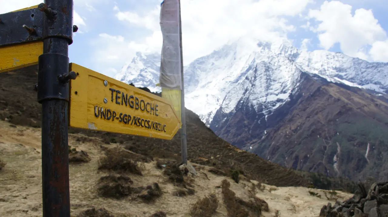 Richtung Thengboche, Everest Trekking