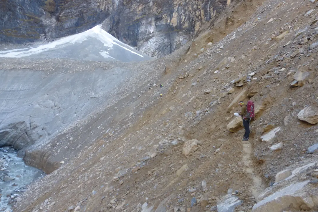 Schlechte Wege auf der Tour, Dhaulagiri Trekking