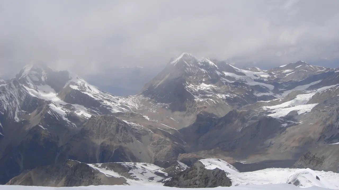 Thorong-La-Pass von oben