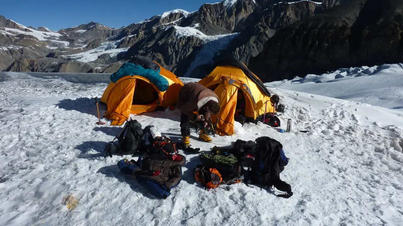 Basecamp am Mount Chulu